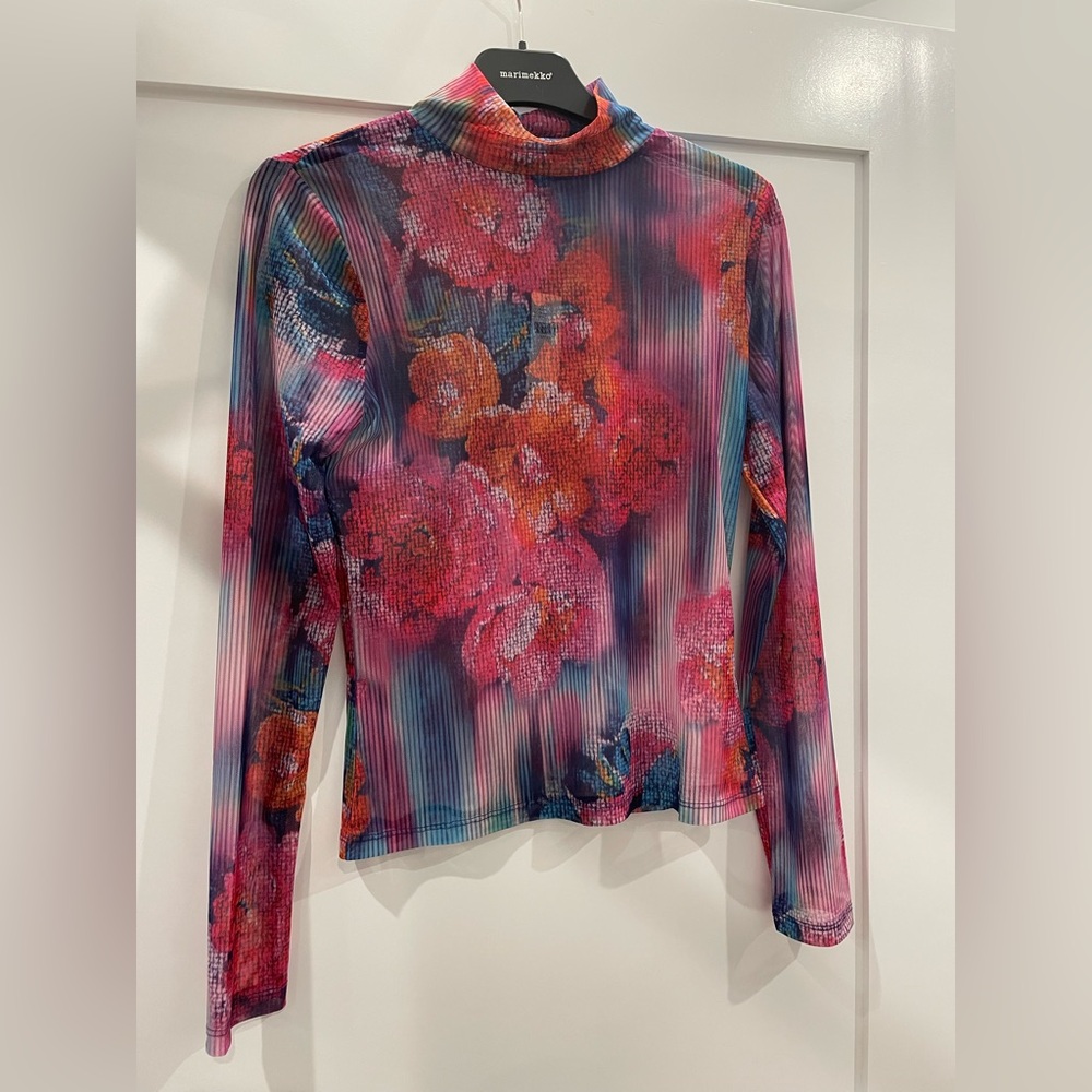 NWT Anthropologie Mesh Turtleneck Top